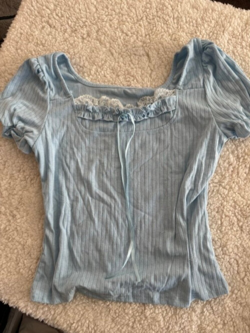 Blue Cotton Top